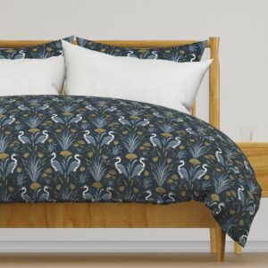 MR25064 - Art Deco Herons — Duvet Cover