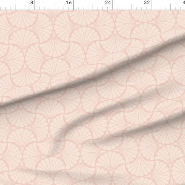 Blush Scallop Fans in Graceful Flowing Motif for Serene Elegance Texture Blush Scallop Fans in Graceful Flowing Motif for Serene Elegance Texture