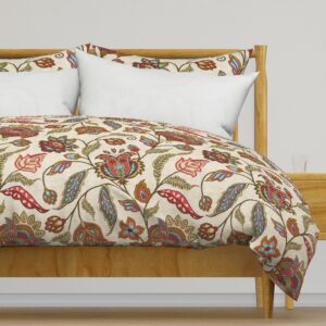 MR25072 - Ornate Indian Flowers — Duvet Cover