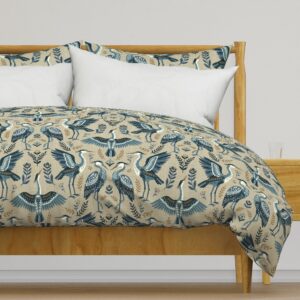 MR26016 - Folk Herons — Duvet Cover