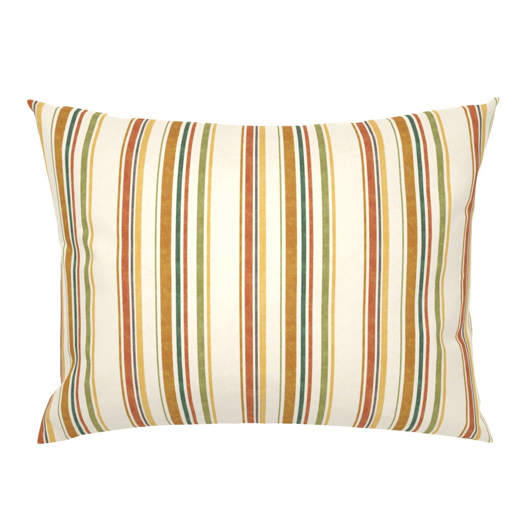 Whimsical Safari Jungle Stripe Nursery Fabric for Nursery Baby Kids Rooms — pillow-sham
