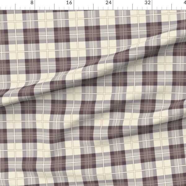 Classic Heritage Plaid Check in Muted Tones for Fabric & Wallpaper Purple