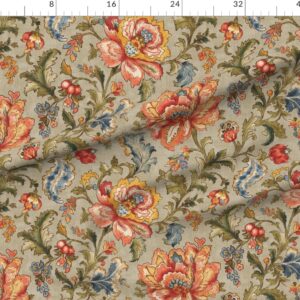 traditional-jacobean-chintz-revival-floral-botanical-scrollwork-in-beige