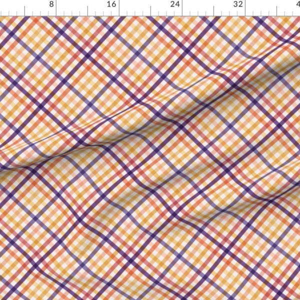 Diagonal Tartan Plaid Check Autumn Crossweave Stripes & Lines in Autumn