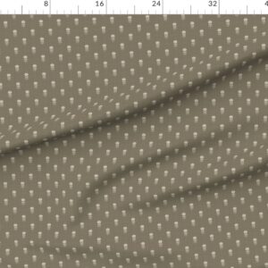 rustic-block-print-tulip-folk-floral-medium-scale-linen-texture-warm-taupe